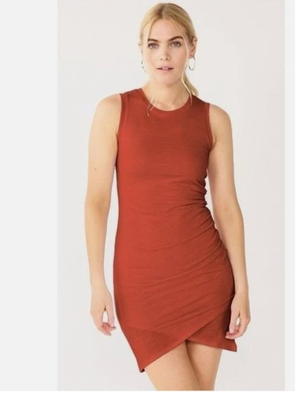 Nine West Terracotta Tulip-Hem Dress - Size XXL - Good Condition